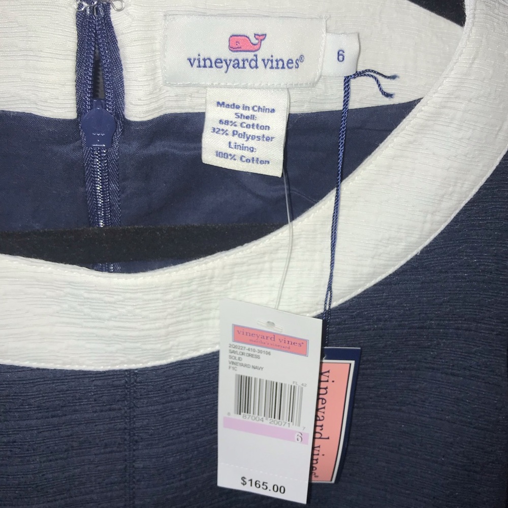 Vineyard Vines Navy Dress w/ Pockets - Picture 2 of 6